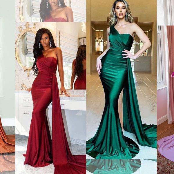 Foreign trade evening dress, cross-border photo shoot clothing, Amazon bridesmaid dress, best-selling item on the website, single-piece fishtail dress for women Foreign trade evening dress, cross-border photo shoot clothing, Amazon bridesmaid dress, best-selling item on the website, single-piece fishtail dress for women