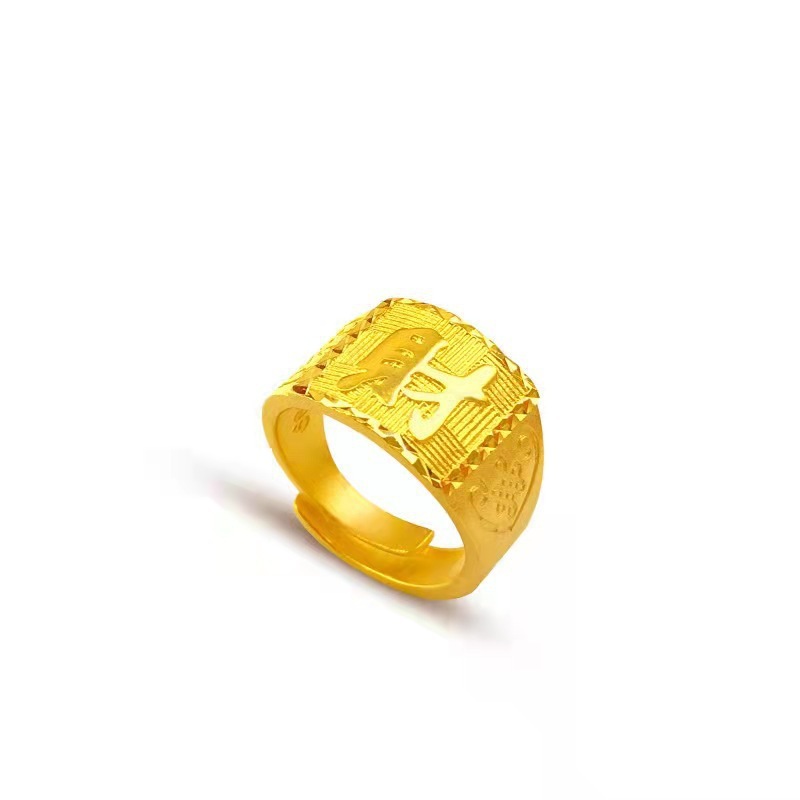 金店の同モデルの男性戒の新型の中国は金メッキの男性の金を結びます。|undefined