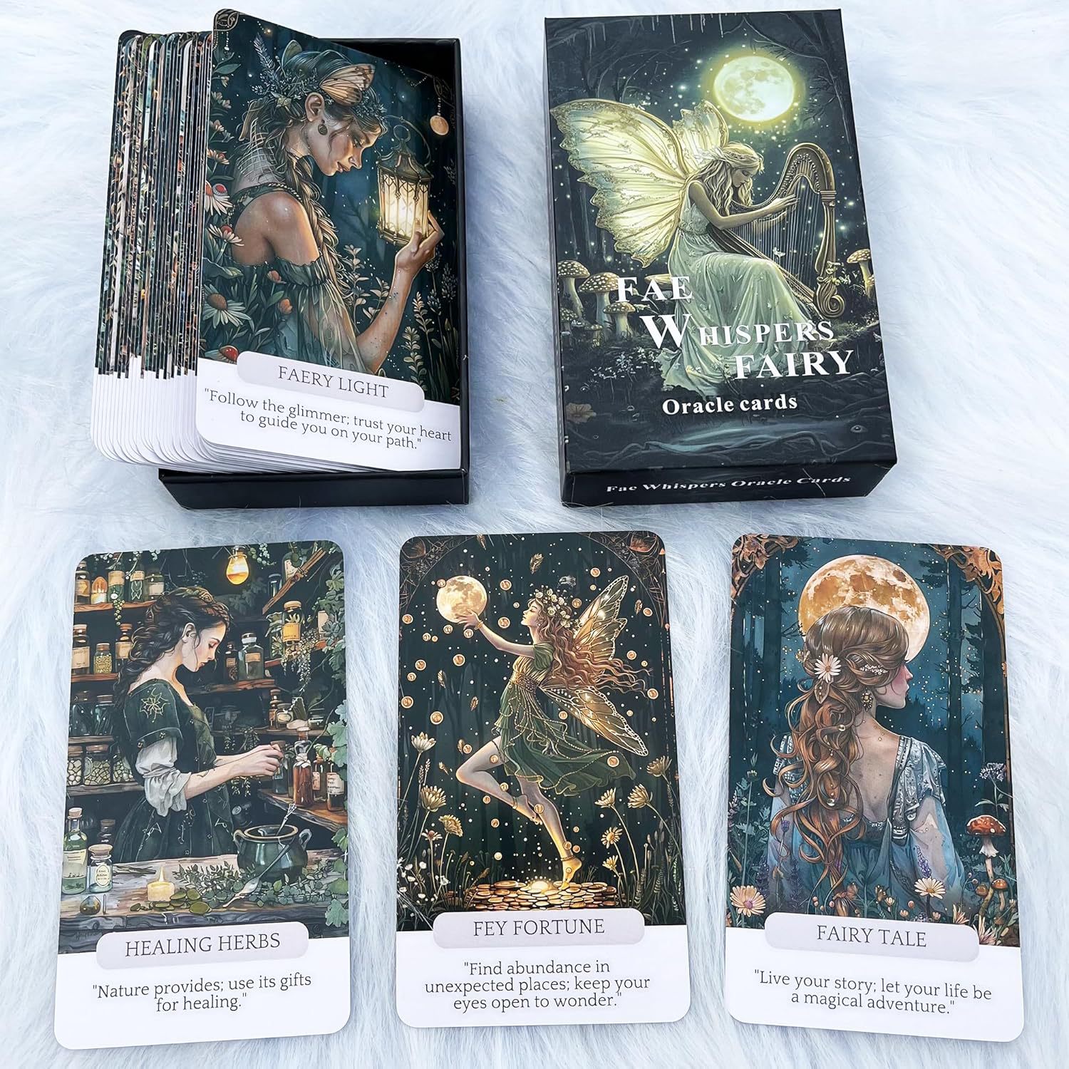 Carte dei tarocchi in inglese e gioco da tavolo fairy magic_voghion.com