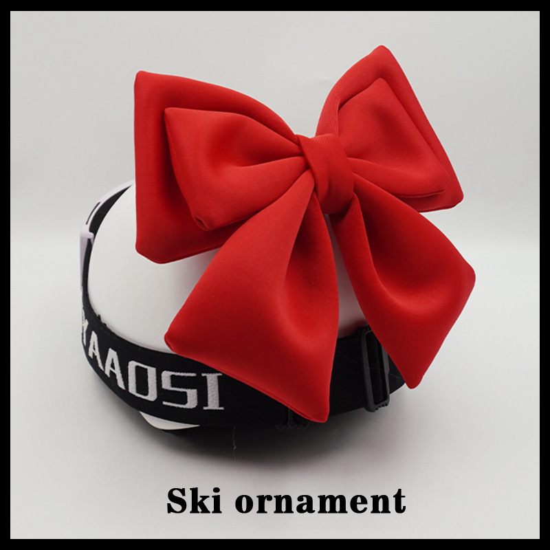 Ski Helmet Cute Bowknot Motorcycle Universal Helmet Decoration