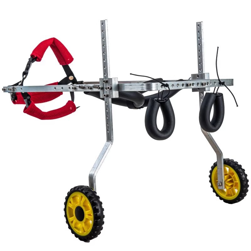 Silla de Ruedas de 4 Ruedas para Perros de Metal, Asistencia Posterior, para Perros Discapacitados