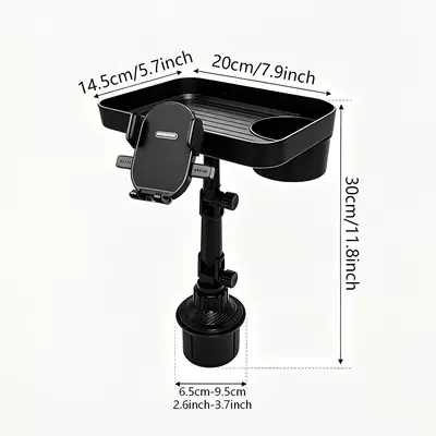 Beverage Small Table, Rear Snack — Car phone holder - qy53round-clip