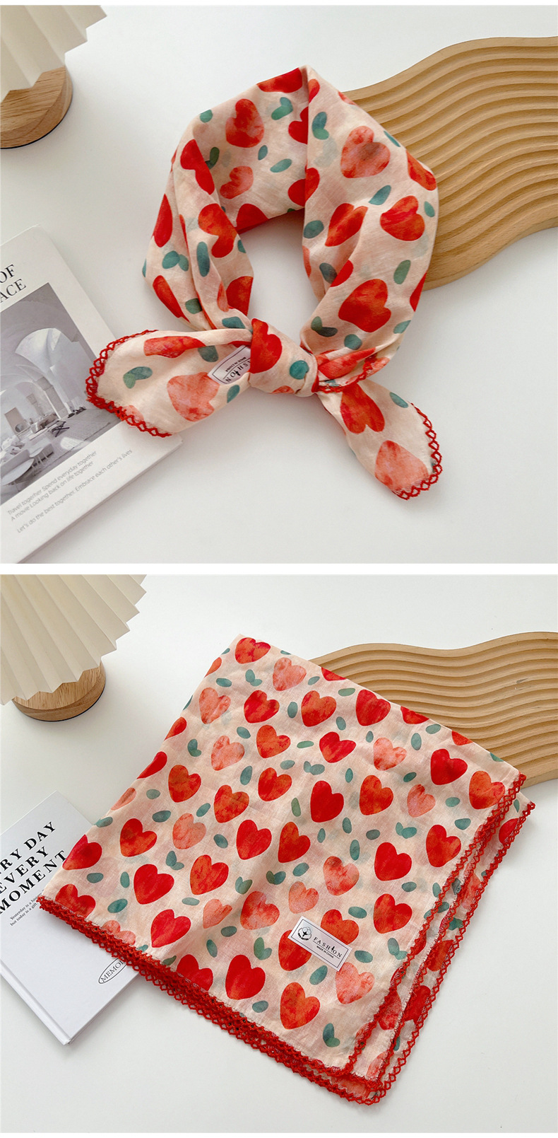 Women's Pastoral Simple Style Printing Cotton And Linen Printing Silk Scarf display picture 7