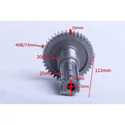 Atv Go-Kart Engine Parts Gy6 Jinlang Model Built-In Reverse Gear 150-200-300 Gear Set Complete Set (Other starting systems) - jinlang-150-200-output-shaft