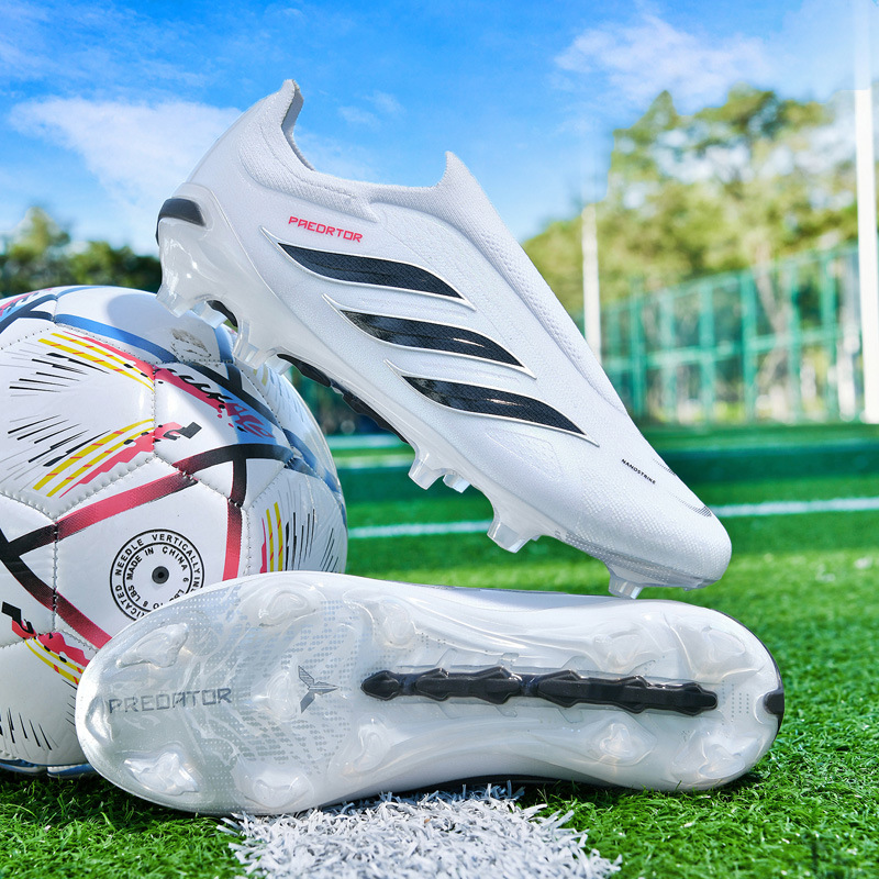 Nuevos zapatos de fútbol transfronterizos de alto bajo para hombres y mujeres juveniles deportes al aire libre zapatos de fútbol de entrenamiento de competición profesional