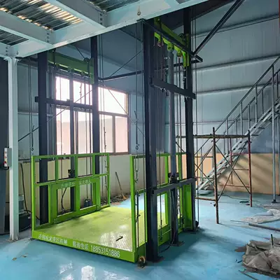 Lift platform, 2-ton hydraulic lift platform, 3-ton factory lift, rail-type lift platform