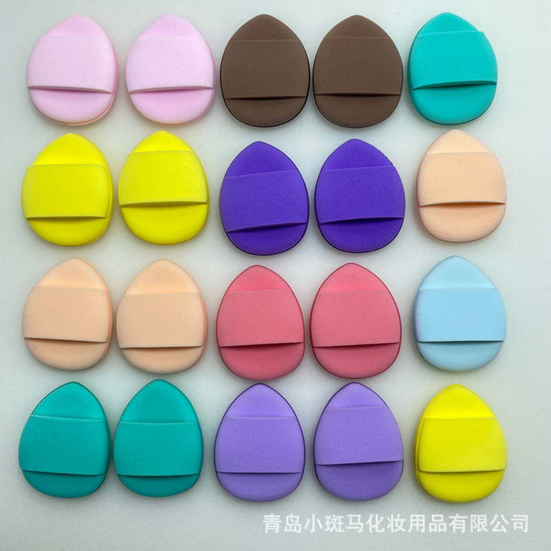 Fingertip Powder Puff Mini Air Cushion Powder Puff Dry and Wet Dual Use Water Drops Concealer small size Finger Steamed Bread bb Powder Puff Fingertip Powder Puff Mini Air Cushion Powder Puff Dry and Wet Dual Use Water Drops Concealer small size Finger Steamed Bread bb Powder Puff