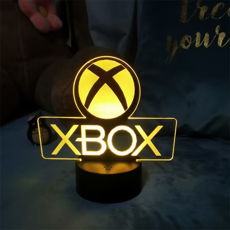 Lámpara 3D decorativa estilo gaming con diseño de mando