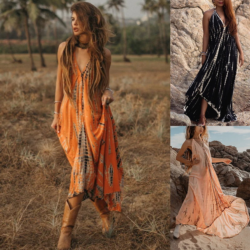 Vestido halter sin mangas para mujer, diseño sexy con encaje