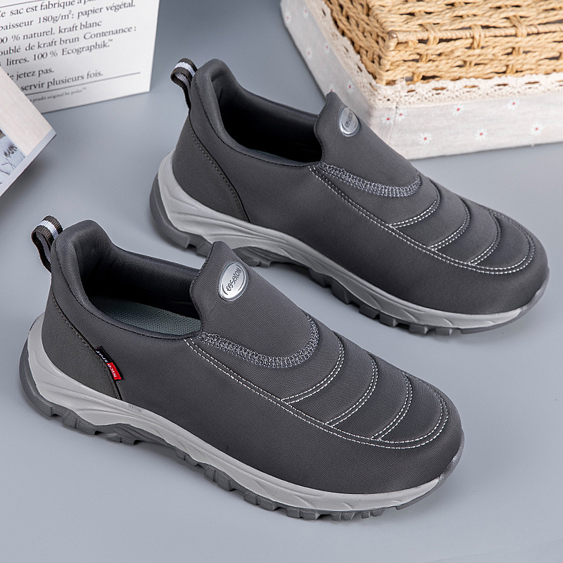 Zapatos para hombres de edad avanzada ensanchados y altos zapatos para caminar parejas de un pie zapatos antideslizantes de papá un cabello