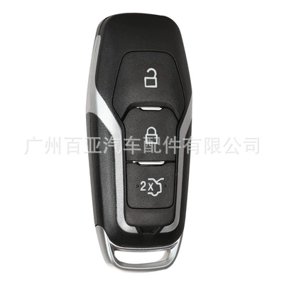 Suitable for Ford 3-key 4-key Mondeo Raptor Sharp Smart Card Remote Control Car Key Shell Replacement Shell (Car Keys) - 3-keys-rear-trunk-key