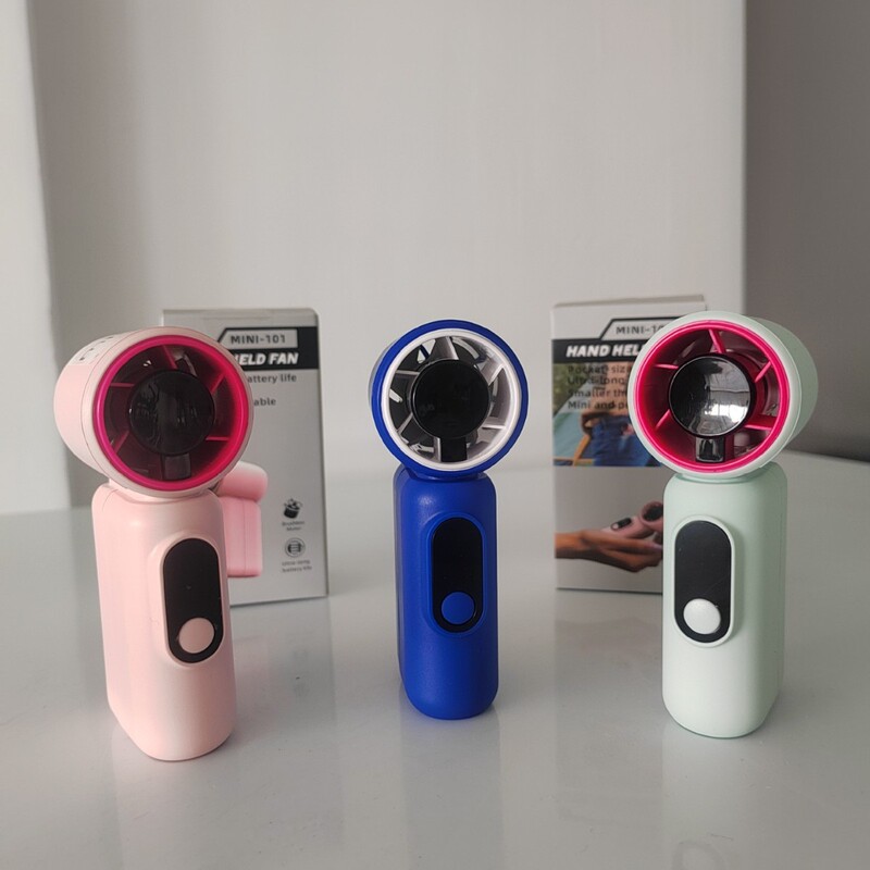 Cross-Border New Model Mini101 Handheld Fan, Rechargeable, Multifunctional, USB High-Speed, Digital Display, Pocket-Sized Turbo Fan Cross-Border New Model Mini101 Handheld Fan, Rechargeable, Multifunctional, USB High-Speed, Digital Display, Pocket-Sized Turbo Fan