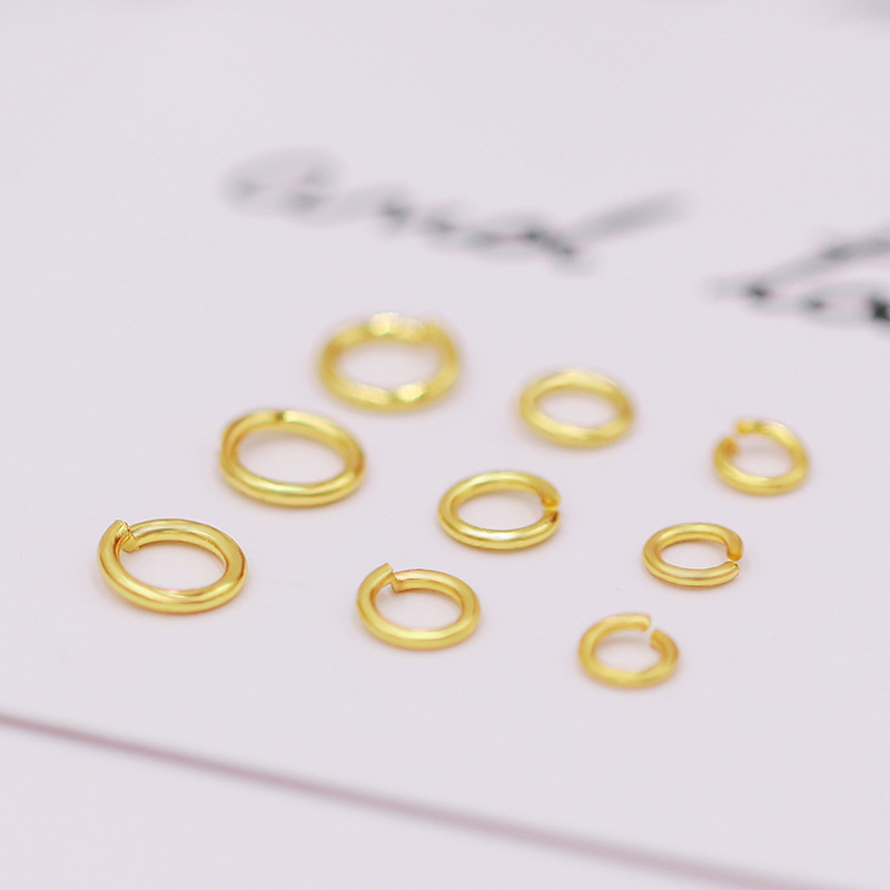 18K copper plated real gold bag gold color retaining open ring copper ring DIY earrings bracelet connection ring jewelry accessories 18K copper plated real gold bag gold color retaining open ring copper ring DIY earrings bracelet connection ring jewelry accessories