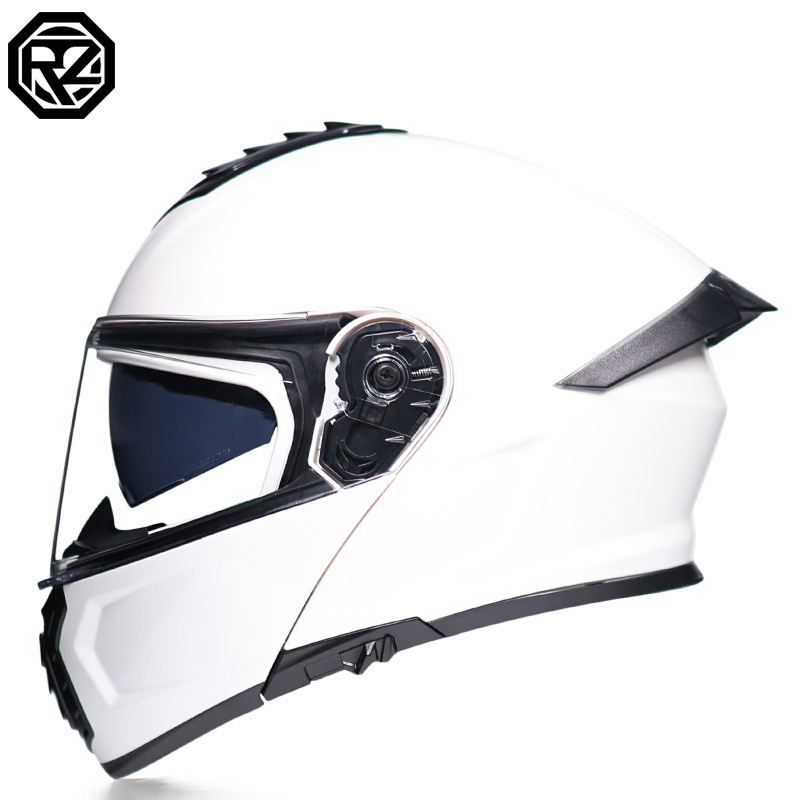 Casco de coche eléctrico Orz transfronterizo para hombres y mujeres, casco, cola de doble espejo de verano, semicompletamente cubierta, personalidad Four Seasons DOT