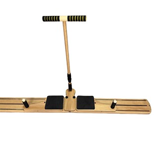 Indoor Wooden Ski Machine Foldable Aerobic Exercise Postpartum Pelvic Floor Muscle Exercise Kegel Trainer Beautiful Legs Slimming