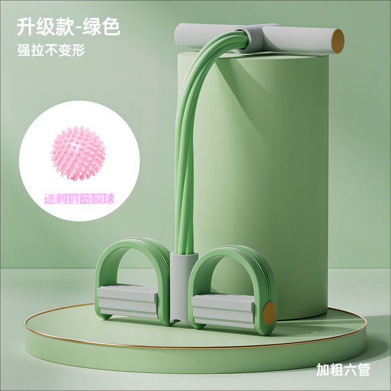 小燕飛のストレッチ器の足は引っ張り器を踏んで仰向けになります。|undefined