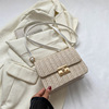 Fashionable woven trend shoulder bag, one-shoulder bag, 2023, autumn