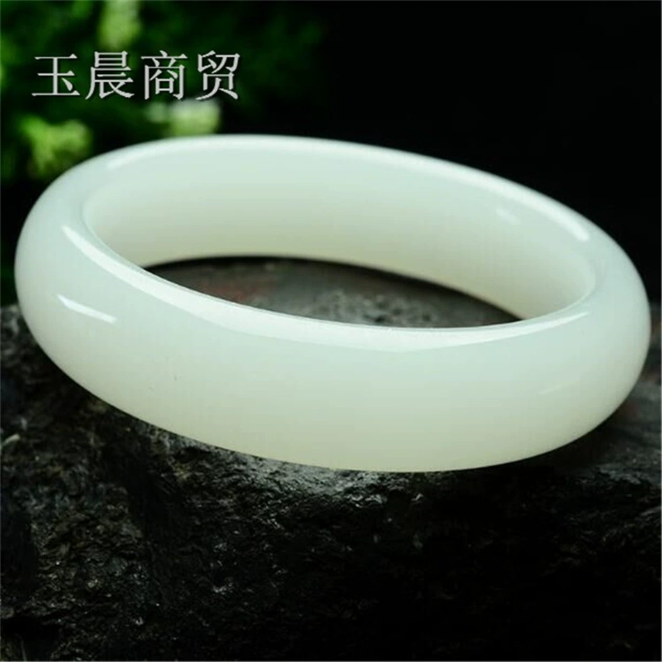 Bracelet white jade, Birthday gift