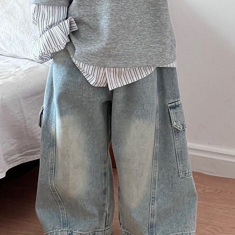 Nuevos pantalones de primavera y otoño para niños, pantalones de primavera para niños, pantalones casuales fritos de moda, pantalones sueltos de moda image 3
