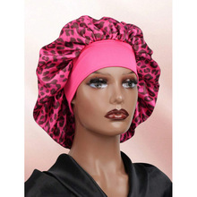 C 41646 Leopard tie sleep cap ���ư��˯ñ�羳����ͨ����