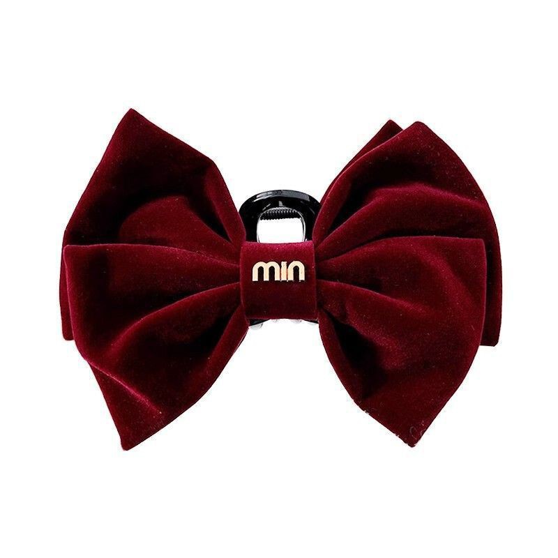 New Year Red Escape Princess Headwear Black Double-sided Big Bow Grab Clip Elegant Shark Hairpin Female Head Back New Year Red Escape Princess Headwear Black Double-sided Big Bow Grab Clip Elegant Shark Hairpin Female Head Back