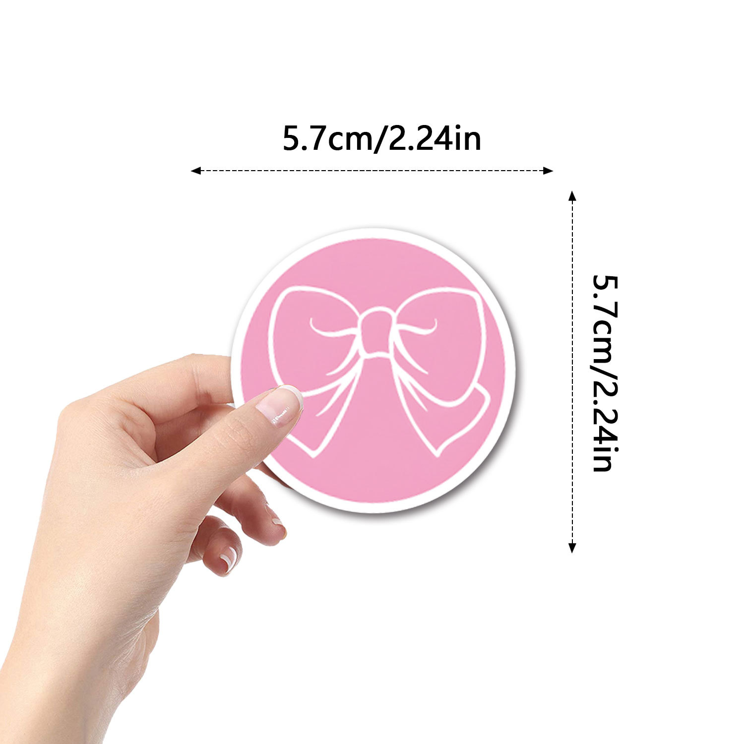 45g Weight Stickers Stationery Type 1 Set Quantity Learning Occasion PVC self-adhesive Material Bow Knot Pattern Cute Style 1 Set Bow Knot Learning PVC Self-adhesive Cute Stickers 无