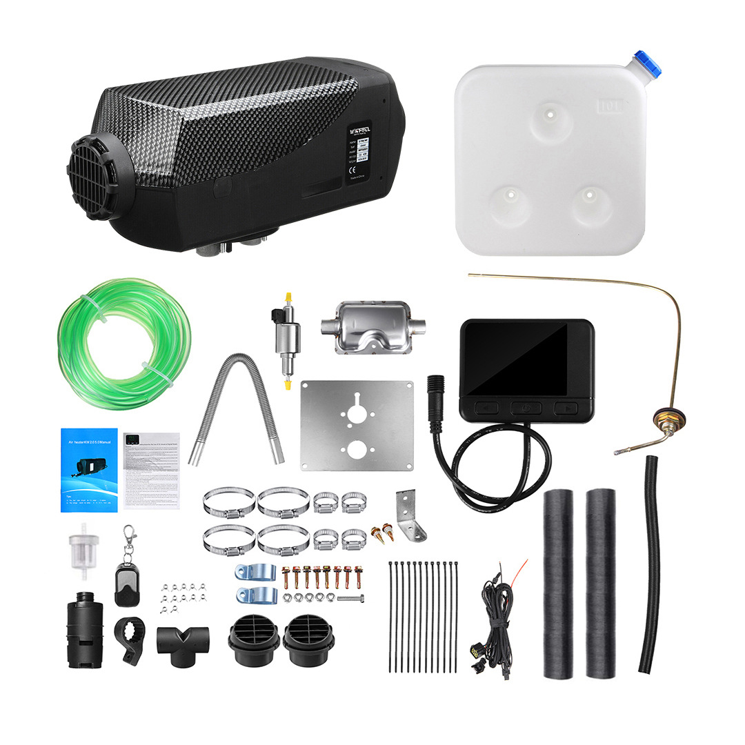 5KW 黑色色驻车分体式车载空气加热器 12V分体式柴油暖风机