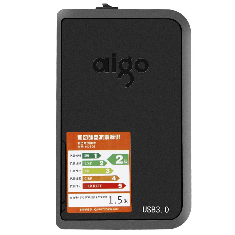 Patriot Aigo HD806 1TB usb3.0 моб. жесткий диск черный корпус интегрирован