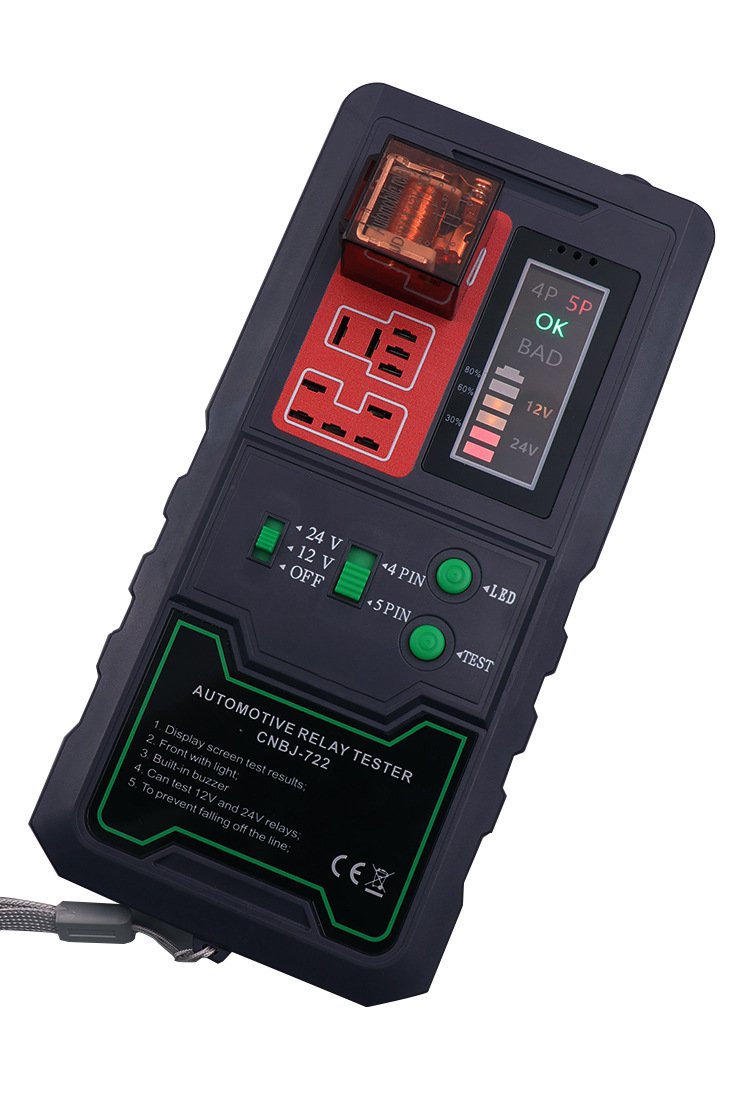 Car 12V24V four-leg five-leg relay detector car relay tester