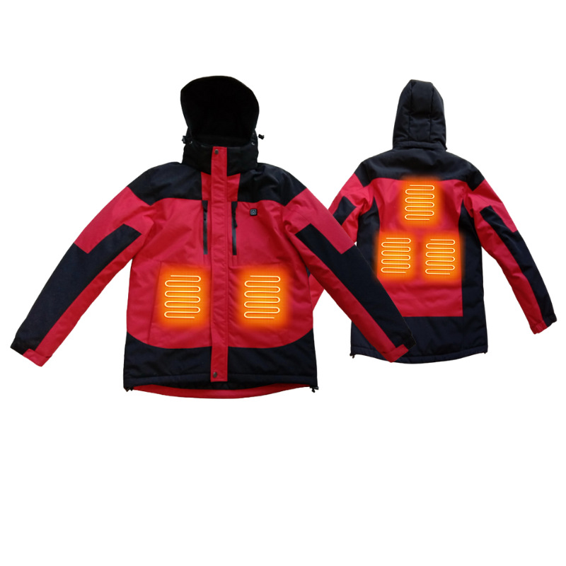 Transfronterizos personalizados calor largo algodón ropa de asalto hombre invierno de terciopelo grueso abrigo de calentamiento a prueba de viento ropa superior