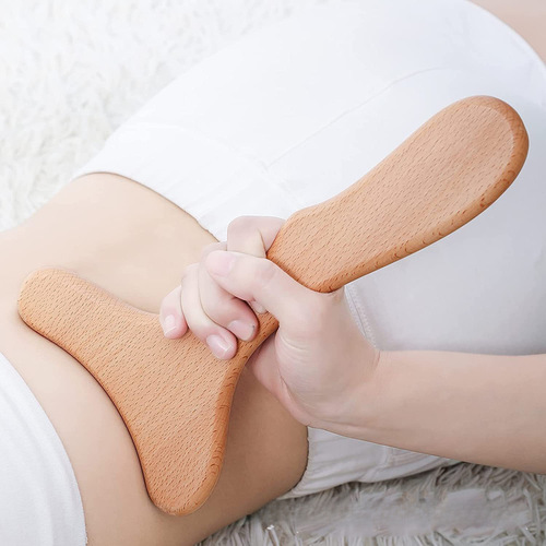 Wooden Massage Roller, Wooden Scraping Board, Universal Wooden Therapy Scraping Board, Solid Wood Massage Cup
