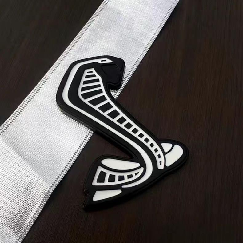 Personalized 3D three-dimensional Mustang car emblem, Shelby front grille emblem, Mustang car emblem, modified Cobra tail emblem, personalized and creative