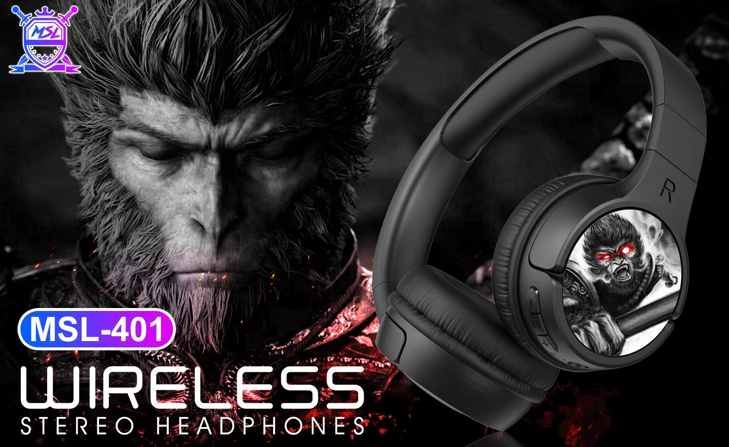 MSL - 401 Goku WUKONG auriculares Bluetooth auriculares móviles inalámbricos juegos deportivos regalo auriculares fabricantes