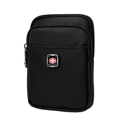 Swiss Army Knife Mobile Phone Waist Bag Men's Crossbody Mini Waist Bag with Belt Oxford Vertical Multi-layered Small Shoulder Bag