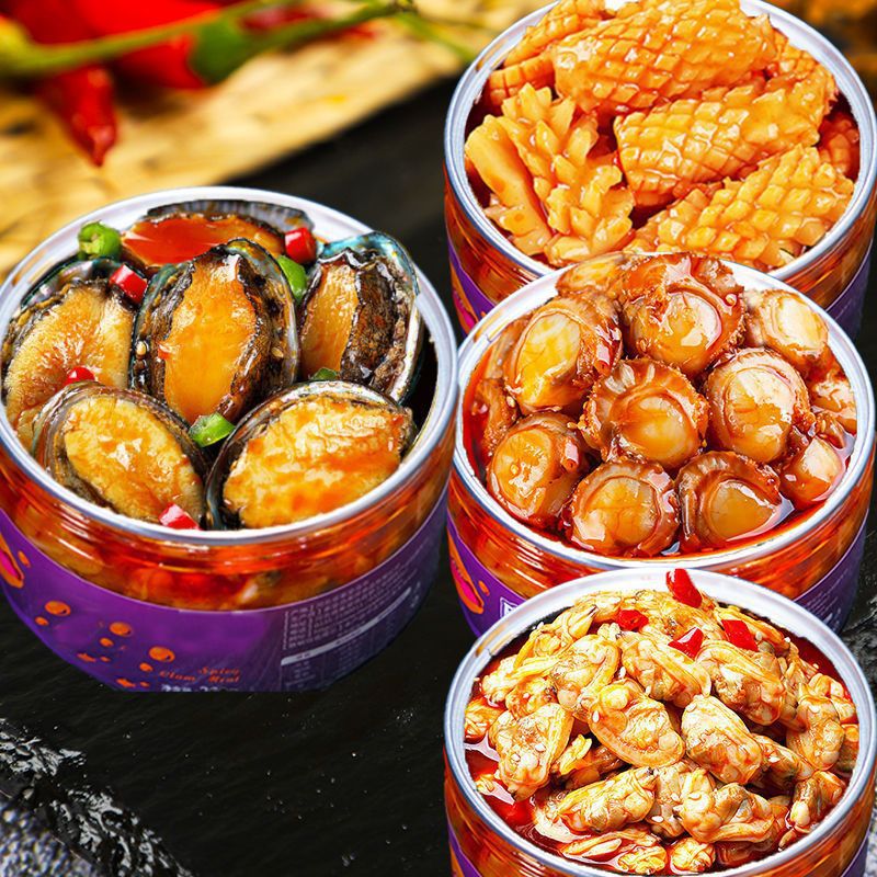 ❣[4캔] 전복 가리비 + 조개 + 오징어 구매❣