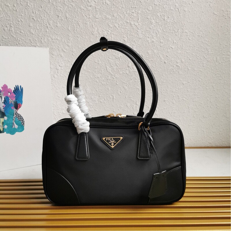 P Brand's New Vintage Bag 1Bb115 Is Made from Recycled Nylon and Incorporates Unique Style Elements, a Women's Handbag