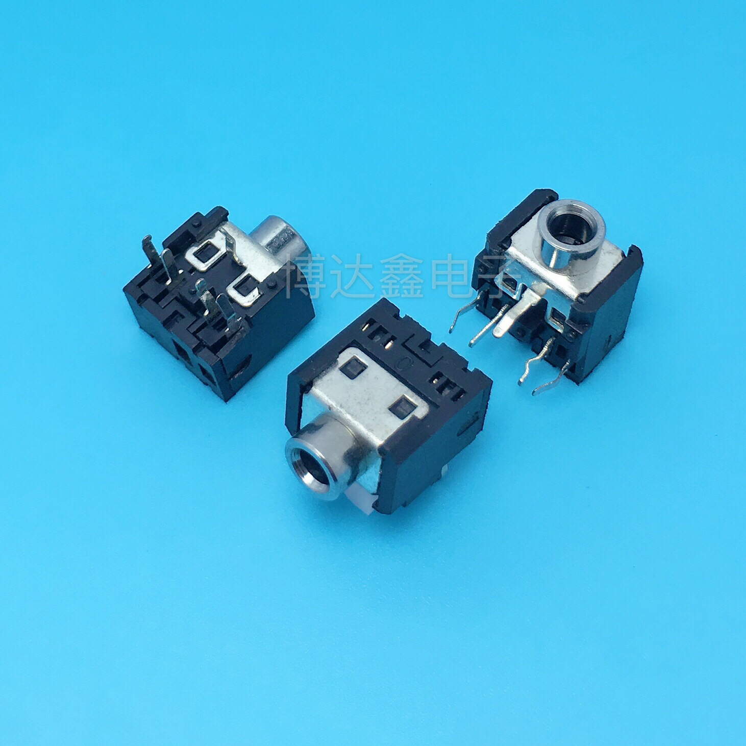 PJ-306耳机插座  铜头  5脚插脚  双声道  3.5耳机插口  音频母座