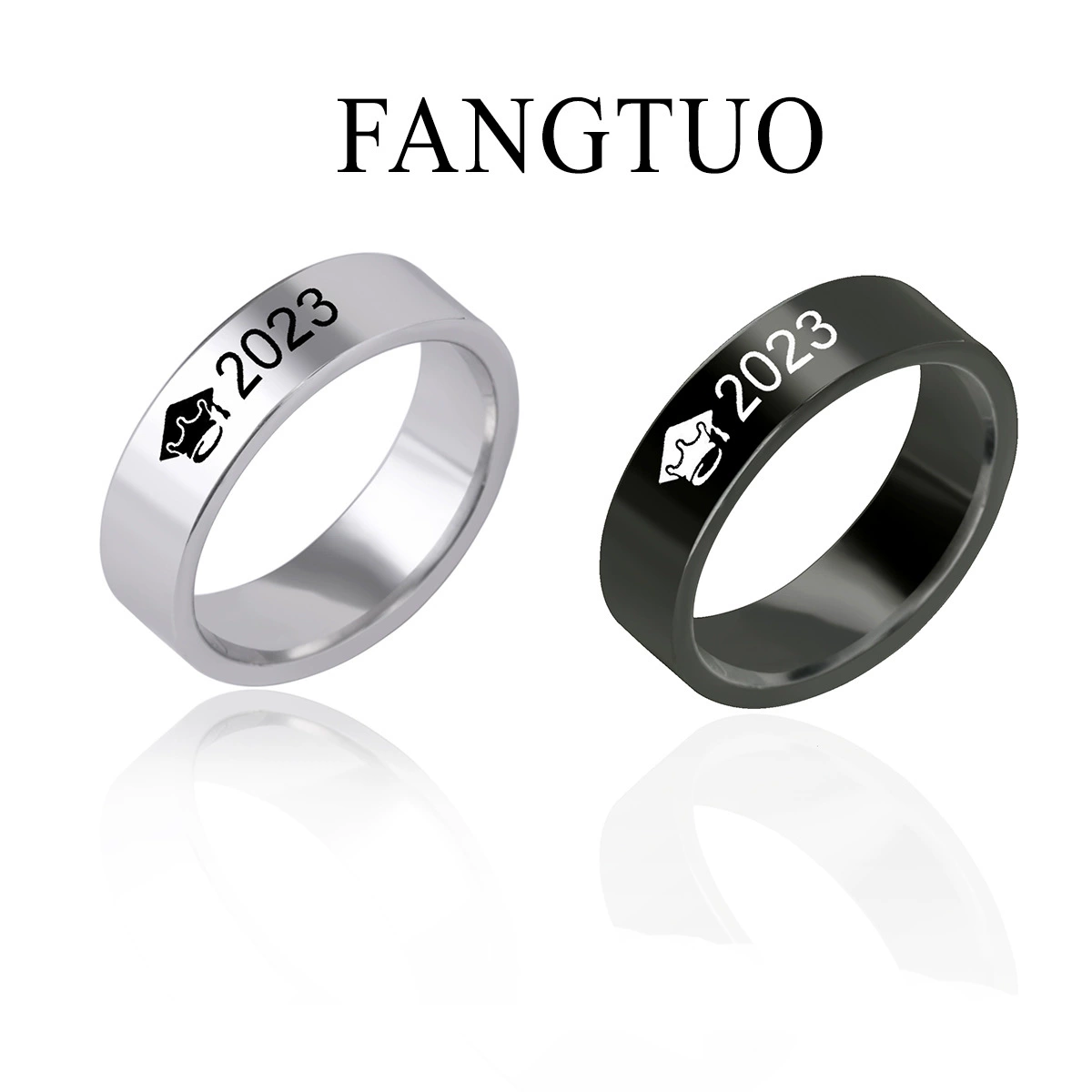 Ring, trend accessory stainless steel for men and women, European style, Birthday gift