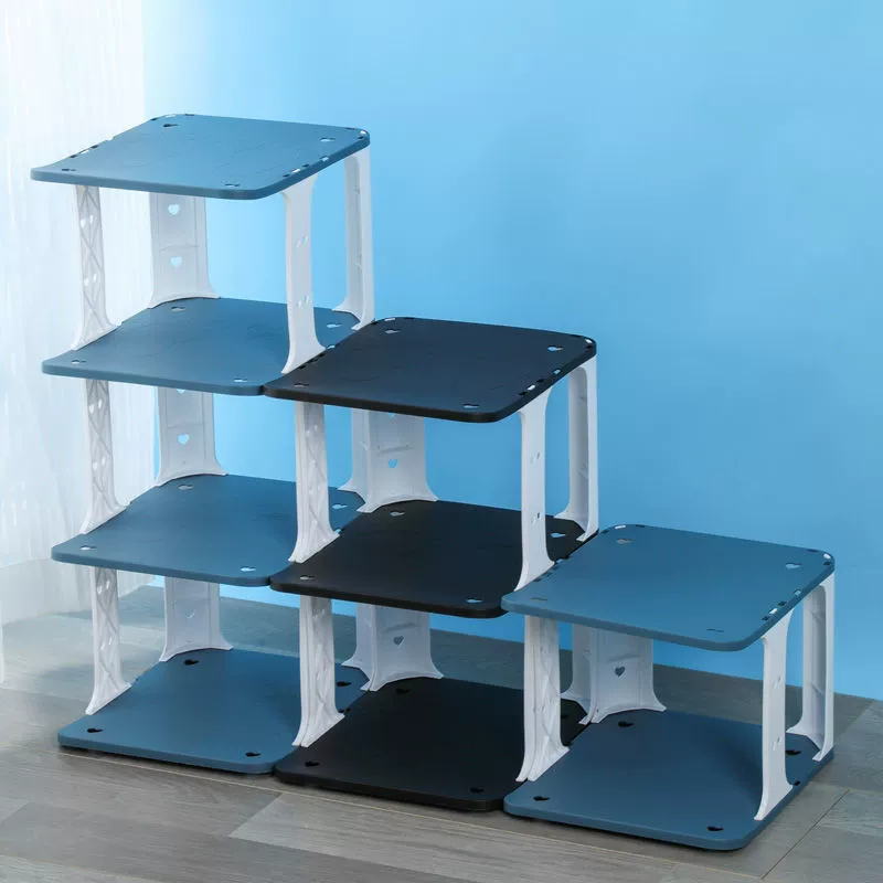 Простая обувная полка многослойная и высокая