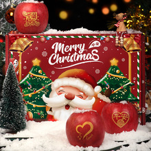 【6/9枚圣诞果礼盒】烟台红富士新鲜刻字圣诞果当季苹果水果礼盒