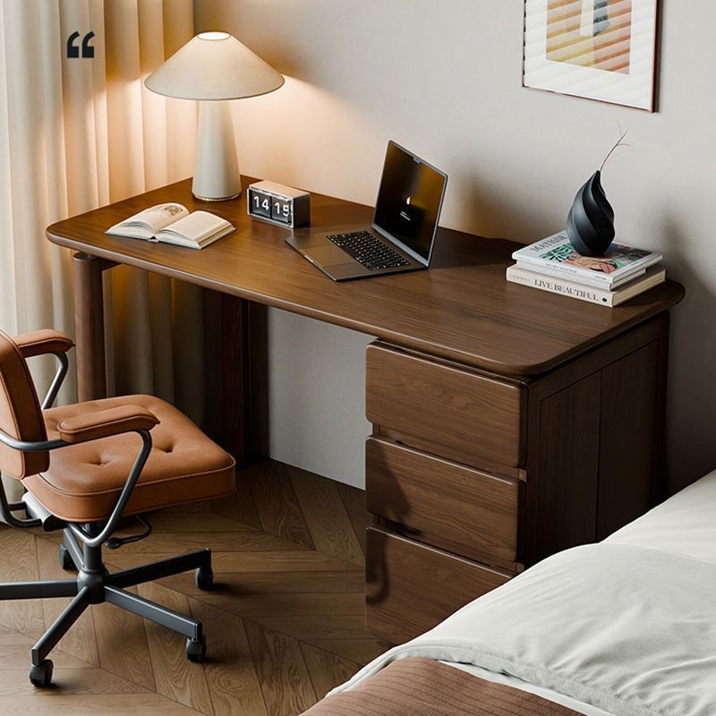 Solid Wood Desk Bedroom Computer Desk New Chinese Style Home Living Room Study Table with Drawer Office Desk Writing Desk