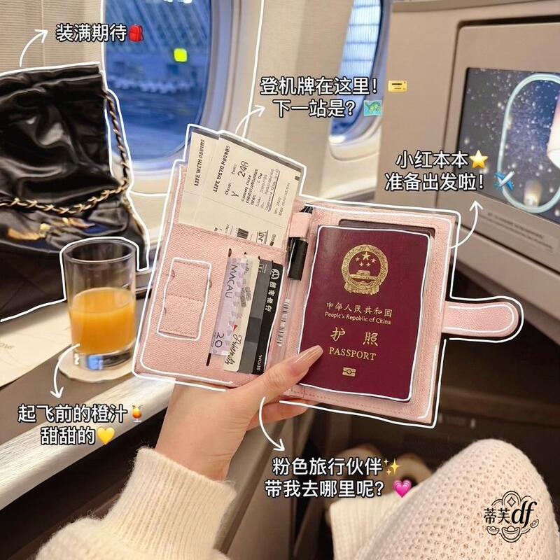 Passport holder and wallet combo, anti-scan, multifunctional travel document organizer, clutch bag with a high-end, light-luxury, niche feel Passport holder and wallet combo, anti-scan, multifunctional travel document organizer, clutch bag with a high-end, light-luxury, niche feel