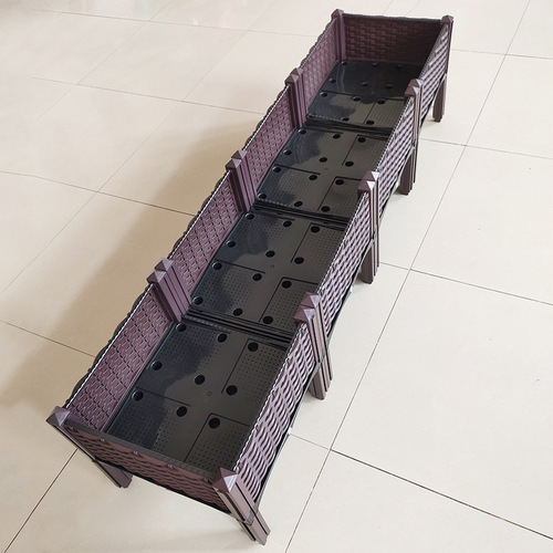 Home Balcony Vegetable Growing Box Set Flower and Plant Raising Pot Indoor Plastic Planter Rooftop Greening Planting Box