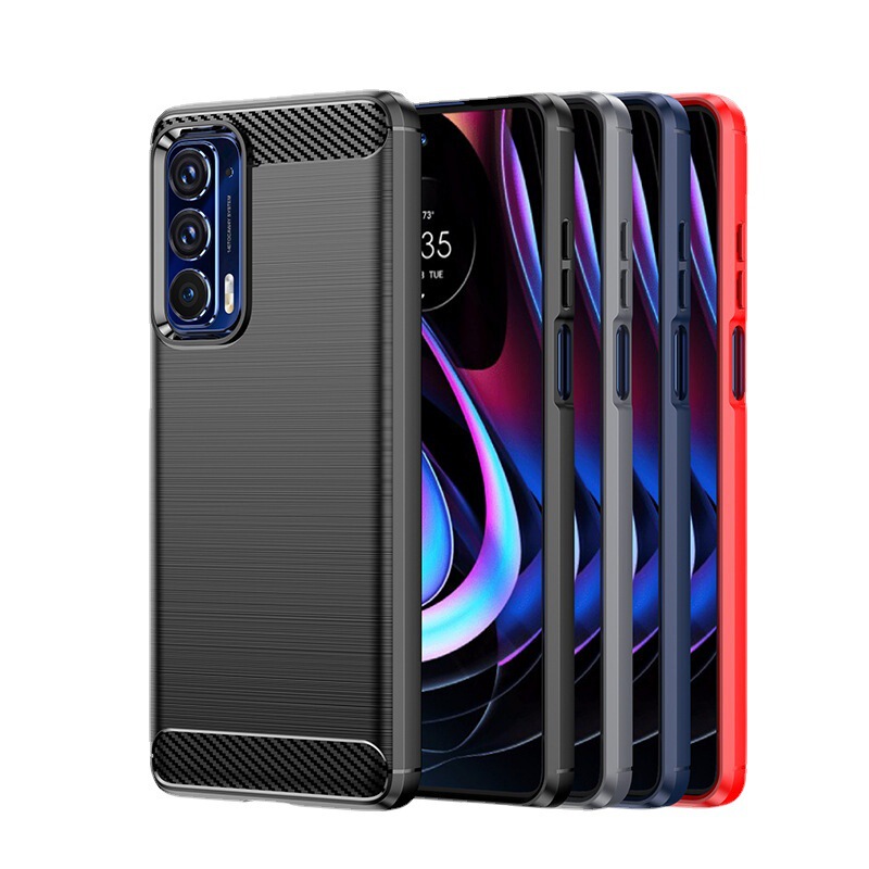For Moto Edge2021 mobile phone case Edge + protective cover Edge40 carbon fiber brushed anti-drop soft case For Moto Edge2021 mobile phone case Edge + protective cover Edge40 carbon fiber brushed anti-drop soft case