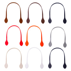 水桶包包配件包帶手提 樹葉款拎手PU皮質雙面黑色規格60CM*1.2CM