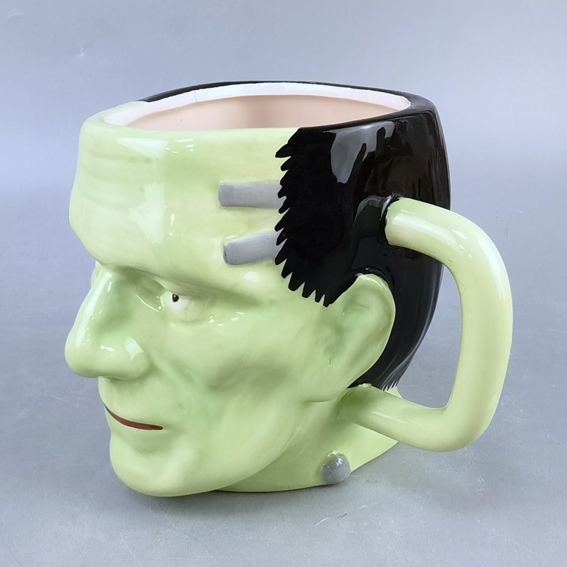 Monstruos de terror estadounidenses perimetrales tazas de cerámica Frankenstein vampiros momias hombres lobo tazas de agua
