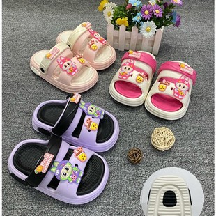 Summer new baby slippers small children cartoon cute toddler go out to wear soft bottom two wear sandals wholesale