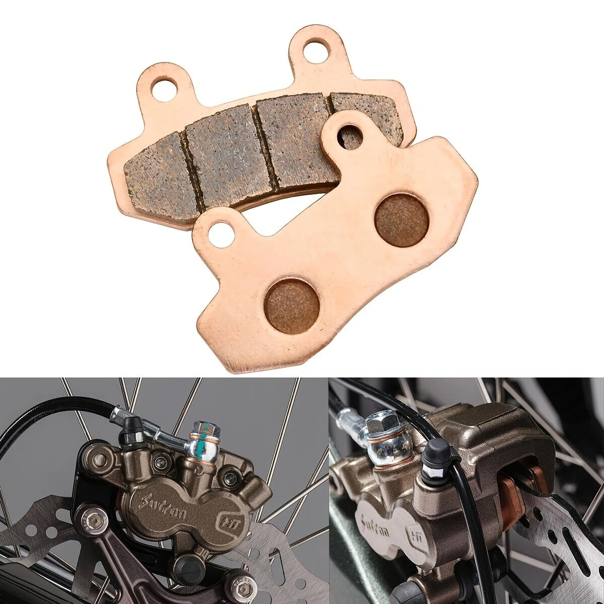 Electric Off-Road Motorcycle Front and Rear Brake Carbon Sintered Brake Pads Suitable for Surron/Light Bee