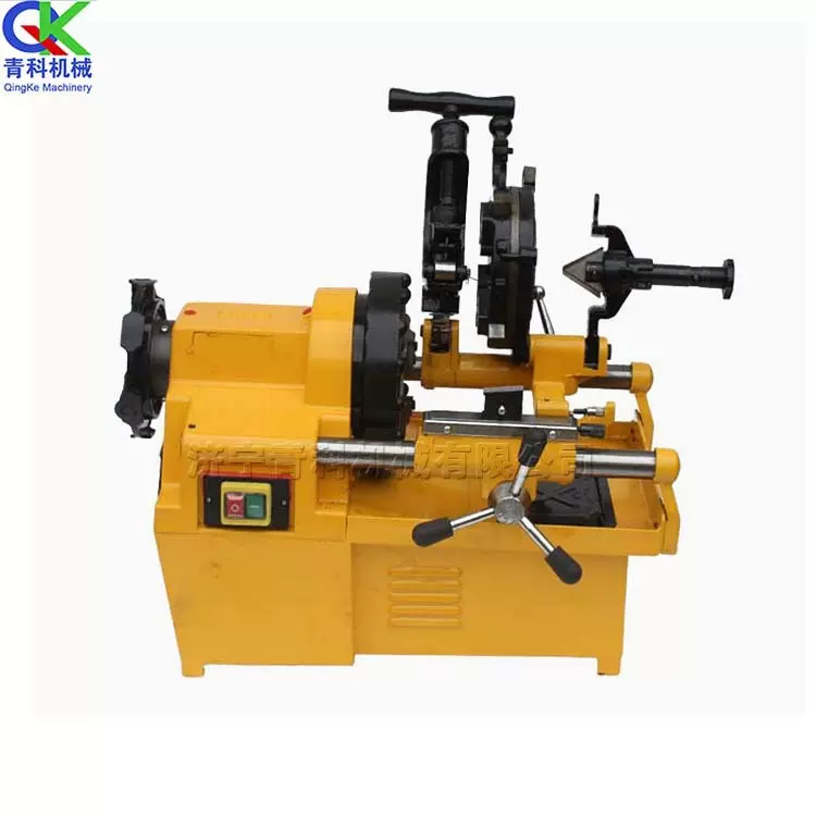 电动套丝机 自动套切圆锥管螺纹绞丝机 热水器管表面切断套丝机