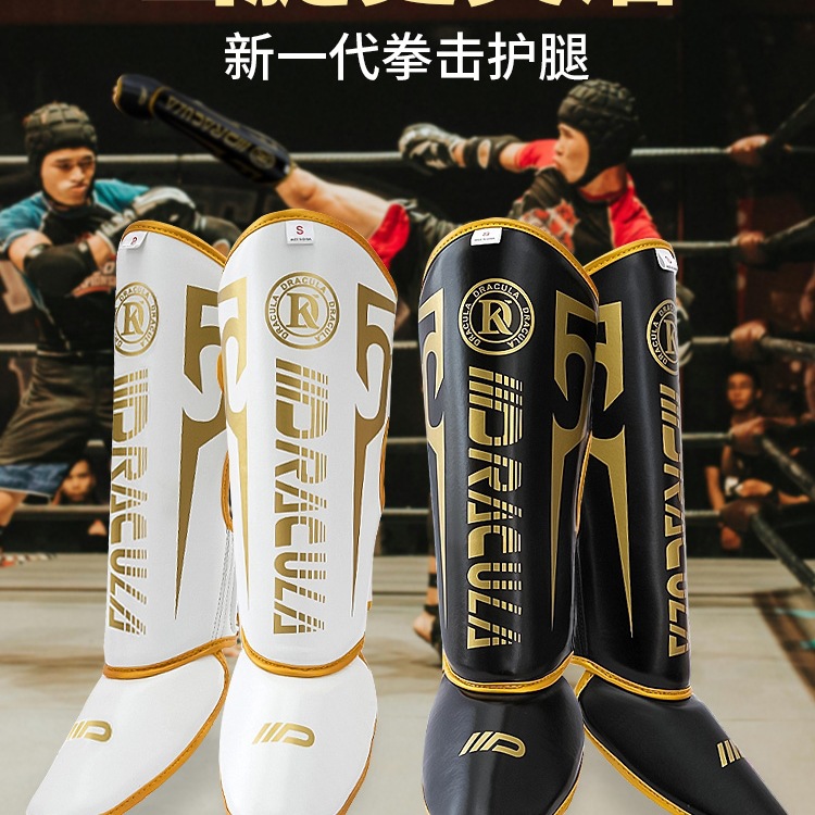 Muay Thai Shin Guards for Adults and Children, Sanda Foot Guards, Boxing Free Fighting Shin Guards, Fighting Shin Guards, Training Protective Gear